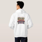 Every Step Shapes Tomorrow Varsity Typografie Hoodie (Achterkant volledig)
