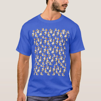 Everybirdy Golder kleurrijke vogels Patroon vriend T-shirt