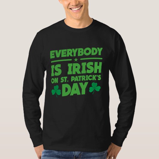 Everybody is Irish on St Patricks Day costume Men  T-shirt (Voorkant)
