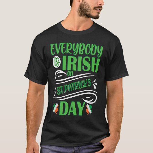 Everybody is Irish on St Patricks Day costume Men  T-shirt (Voorkant)