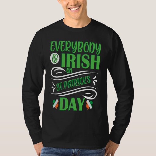 Everybody is Irish on St Patricks Day costume Men  T-shirt (Voorkant)