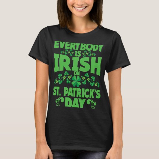 Everybody is Irish on St Patricks Day costume Men  T-shirt (Voorkant)