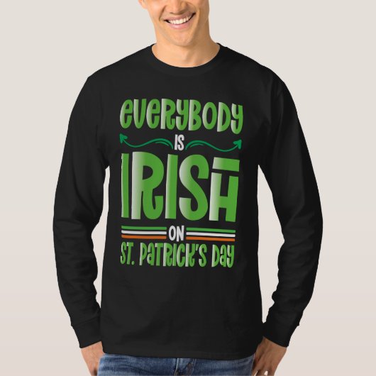 Everybody is Irish on St Patricks Day costume Men  T-shirt (Voorkant)