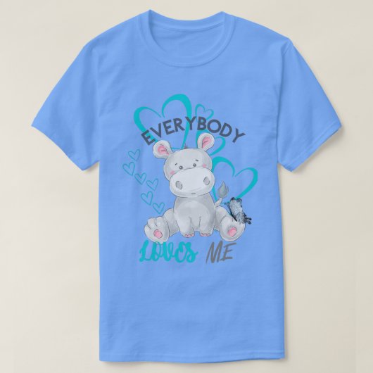 Everybody loves me cute collection 1 t-shirt (Design voorkant)