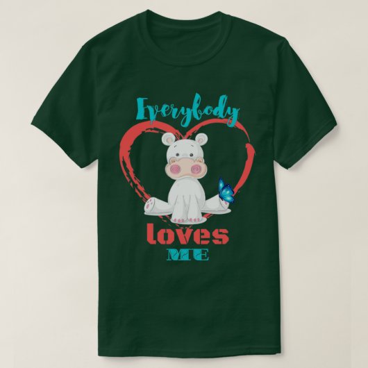 Everybody loves me cute collection 2 t-shirt (Design voorkant)