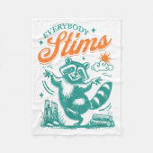 Everybody Stims Racoon Funny Design  Fleece Deken (Voorkant)