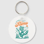 Everybody Stims Racoon Funny Design  Sleutelhanger (Voorkant)