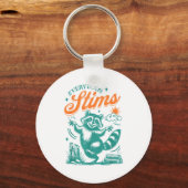 Everybody Stims Racoon Funny Design Sleutelhanger (Voorkant)