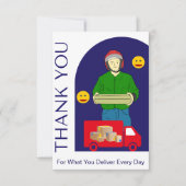 Everyday Delivery Driver Card With Your Message Bedankkaart (Voorkant)