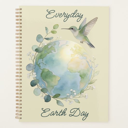 Everyday Earth Day Hummingbird Bird Planner (Voorkant)