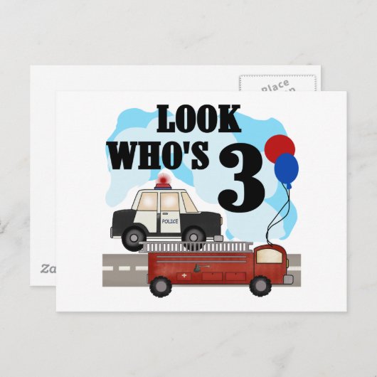 Everyday Heroes 3rd Verjaardag Tshirts en geschenk Briefkaart (Voorkant / Achterkant)