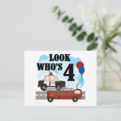 Everyday Heroes 4th Verjaardag Briefkaart (Staand voorkant)