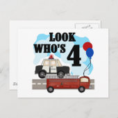 Everyday Heroes 4th Verjaardag Briefkaart (Voorkant / Achterkant)