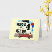 Everyday Heroes 4th Verjaardag Kaart (Gele Bloem)