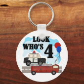 Everyday Heroes 4th Verjaardag Sleutelhanger (Voorkant)