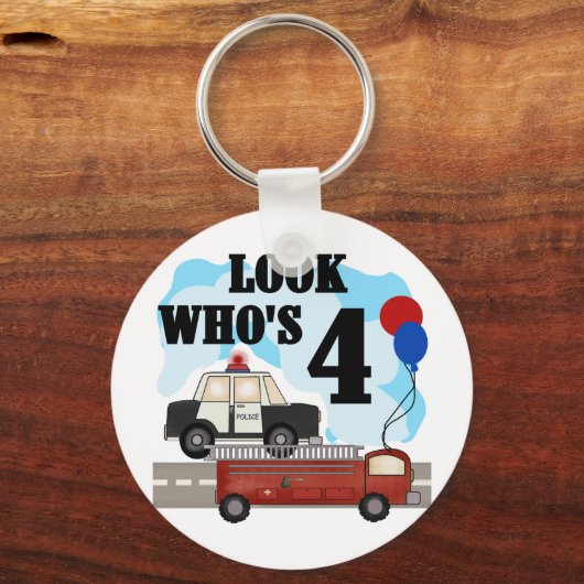 Everyday Heroes 4th Verjaardag Sleutelhanger (Voorkant)