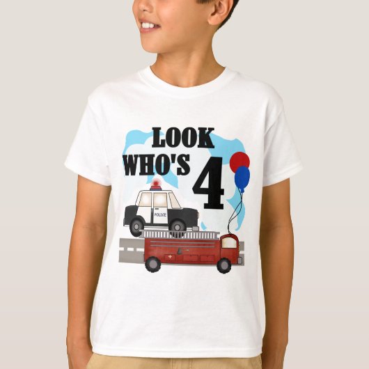 Everyday Heroes 4th Verjaardag T-shirt (Voorkant)