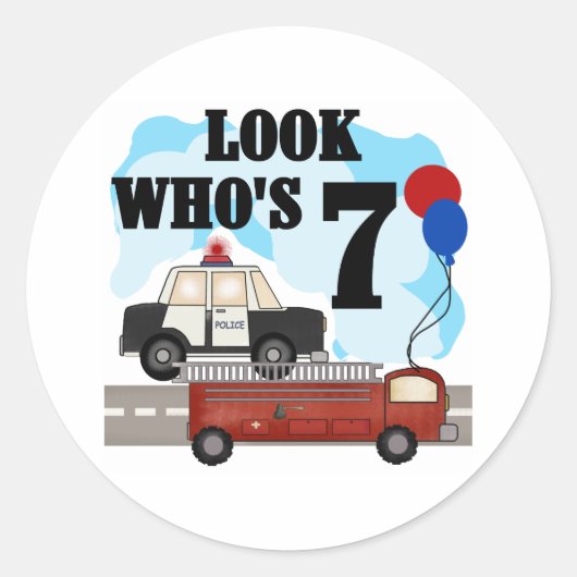 Everyday Heroes 7th Verjaardag Ronde Sticker (Voorkant)