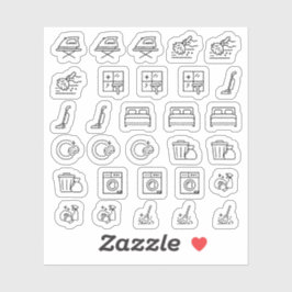 Everyday Icons Mini Huishoudelijke Taken Planner Sticker
