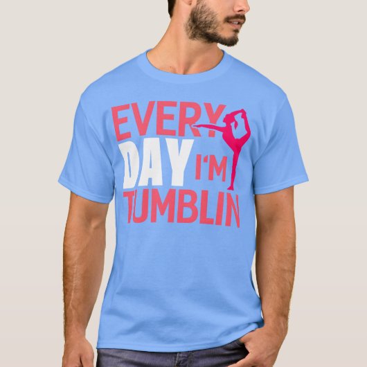 Everyday Imumbling Funny Gymnasticumbling 70s retr T-shirt (Voorkant)
