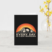 Everyday Is A New Beginning Men Women Buddhist Quo Kaart (Gele Bloem)