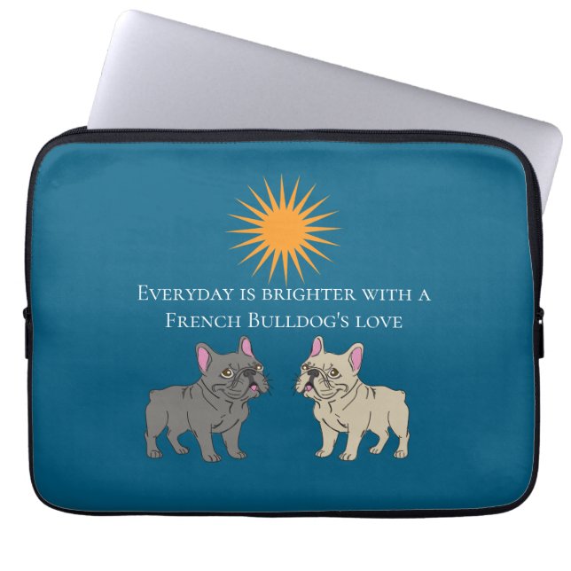 Everyday is brighter laptop sleeve (Voorkant)