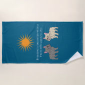 Everyday is brighter strandlaken (Voorkant)