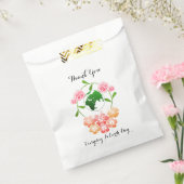 "Everyday is Earth Day" Floral Favor Tassen. Bedankzakje (Gezegeld)