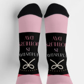 Everyday is Mothers Day Elegance Pink Bow Socks Sokken (Top)