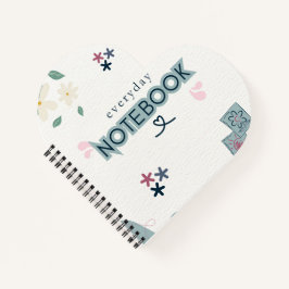 everyday love, notebook for daily notes notitieboek