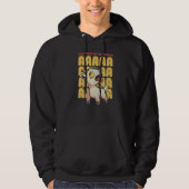 Everyday My Head Goes AAAAAH Pun Screaming Goat Hoodie (Voorkant)