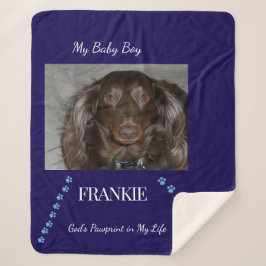 Everyday Pawprint Keepsake Sherpa Deken