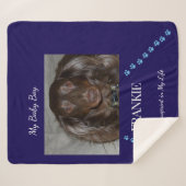 Everyday Pawprint Keepsake Sherpa Deken (Voorkant (horizontaal))