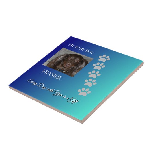 Everyday Pawprints Tribute Tegeltje (Zijkant)