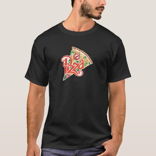 Everyday pizza t-shirt for everyone (Voorkant)