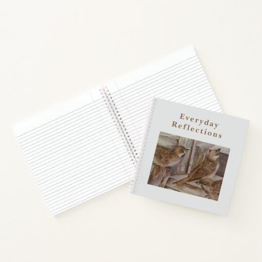 Everyday Reflections Notebook Sparrow Art Journal Notitieboek (Binnen)
