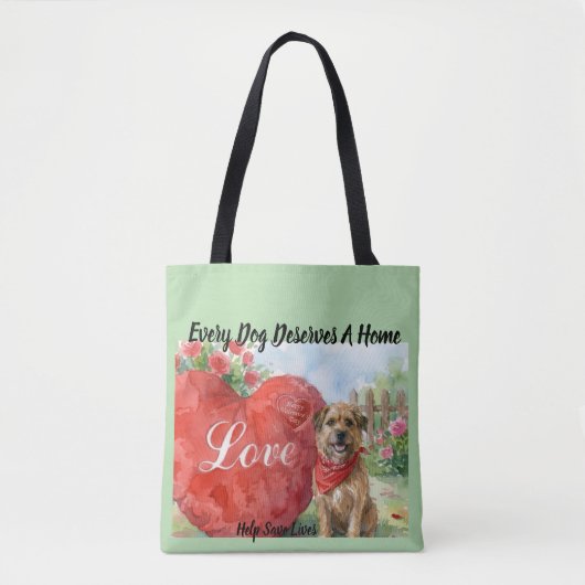 Everyday Tote Bag for th Adopted Dog Owner Tote Bag (Voorkant)