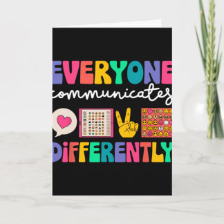 Everyone Communicates Differently Special Educatio Kaart