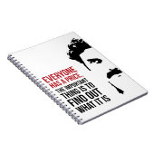 Everyone has a price notitieboek (Rechterzijde)