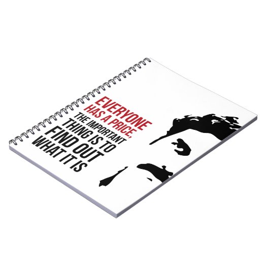 Everyone has a price notitieboek (Linkerzijde)