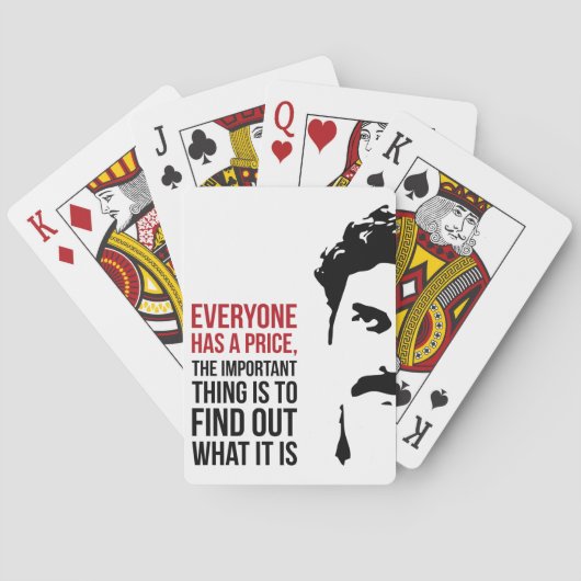 Everyone has a price pokerkaarten (Achterkant)