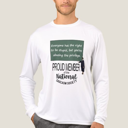 Everyone Has The Right To Be Stupid Sarcastic Quot Tri-Blend Shirt (Voorkant volledig)