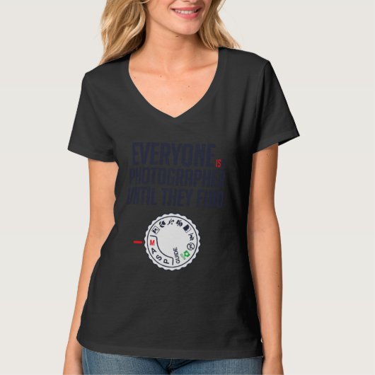 Everyone is photographer until they find Manual T-shirt (Voorkant)