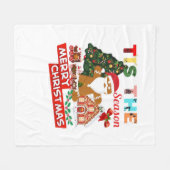 Everyone Loves A At Christmas Christmas Santas Com Fleece Deken (Voorkant (Horizontaal))