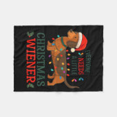 Everyone Need Weiner Dog Christmas Dachshund Pajam Fleece Deken (Voorkant (Horizontaal))