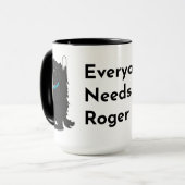 Everyone Needs Roger Support Mug Mok (Voorkant links)