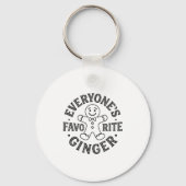 Everyone's Favorite Ginger T Funny Gingerbread Man Sleutelhanger (Voorkant)
