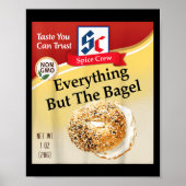 Everything Bagel Condiment Costume Holiday Sce Cos Poster (Voorkant)