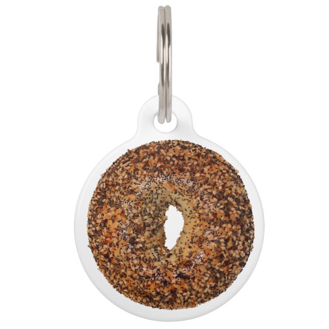 Everything Bagel Gepersonaliseerde ID-hondentag Huisdierpenning (Voorkant)
