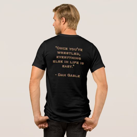 "Everything Else Is Easy" Tri-Blend Shirt (Achterkant volledig)